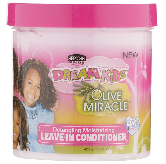 AFRICAN PRIDE Dream Kids Olive Miracle - Balsamo per capelli, senza risciacquo, 425 g